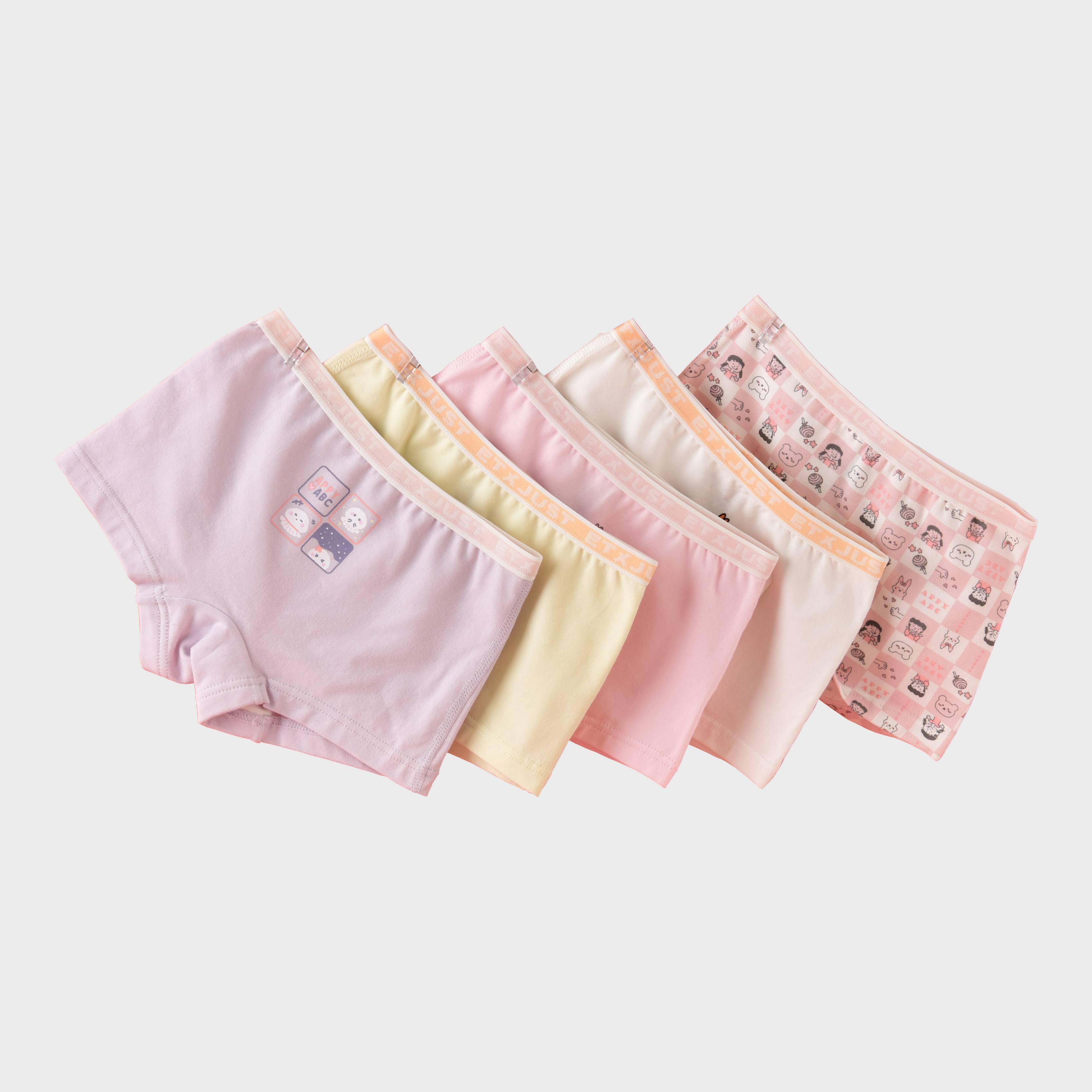 [GB080] 여아용 데일리 면 속옷 5팩