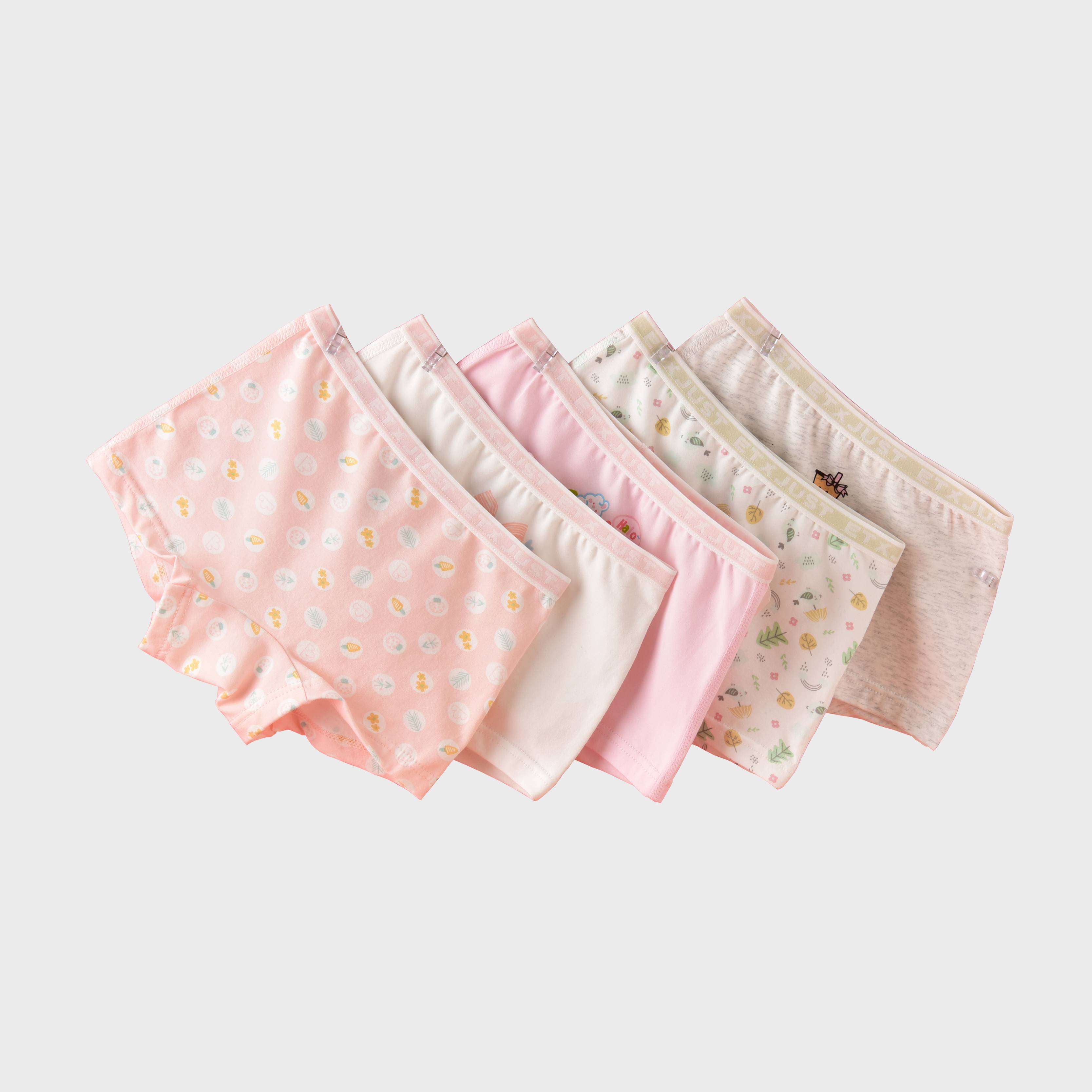 [GB081] 여아용 데일리 베이직 코튼 속옷 5팩