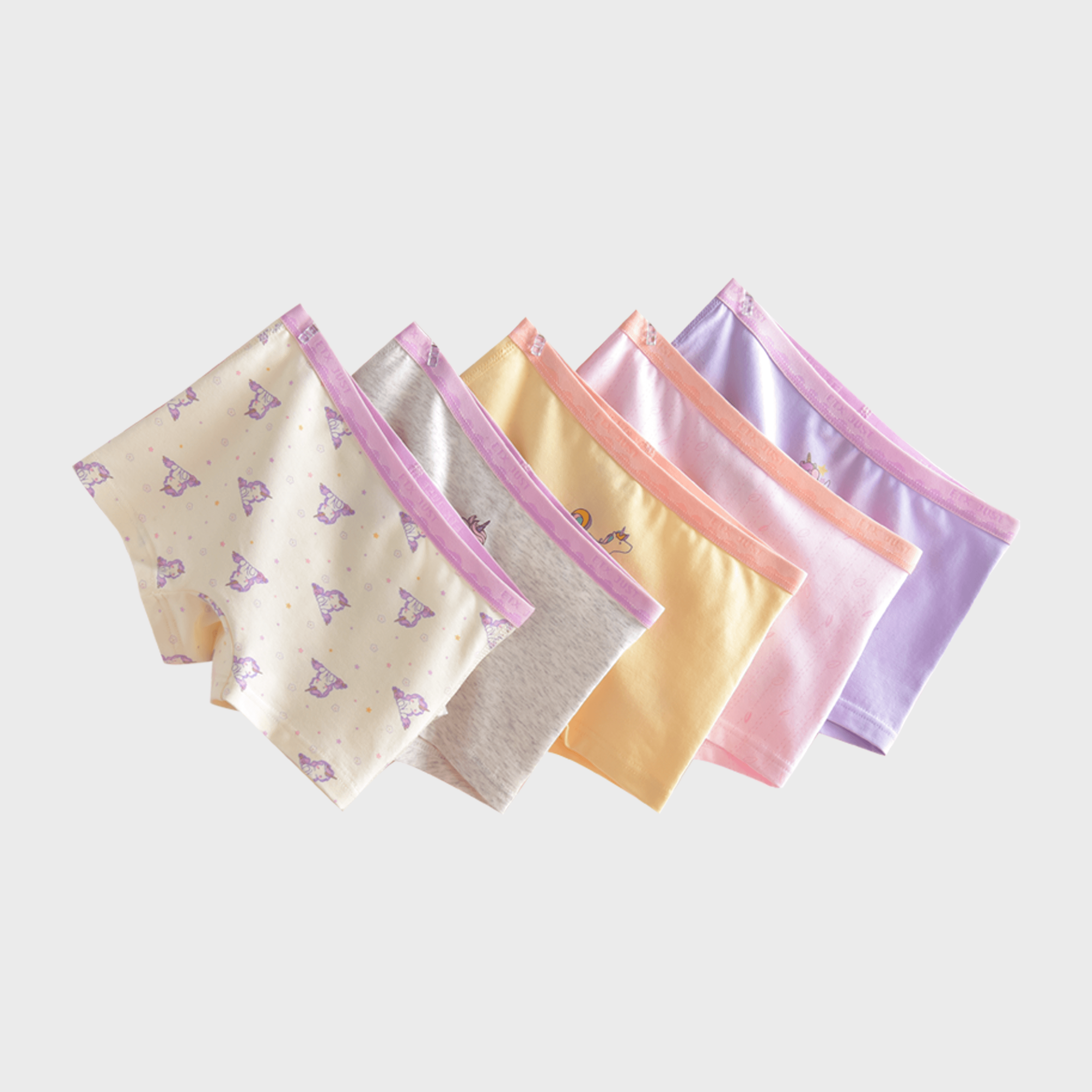 [GB085] مجموعة من 5 ملابس داخلية قطنية مريحة وعالية الجودة للفتيات