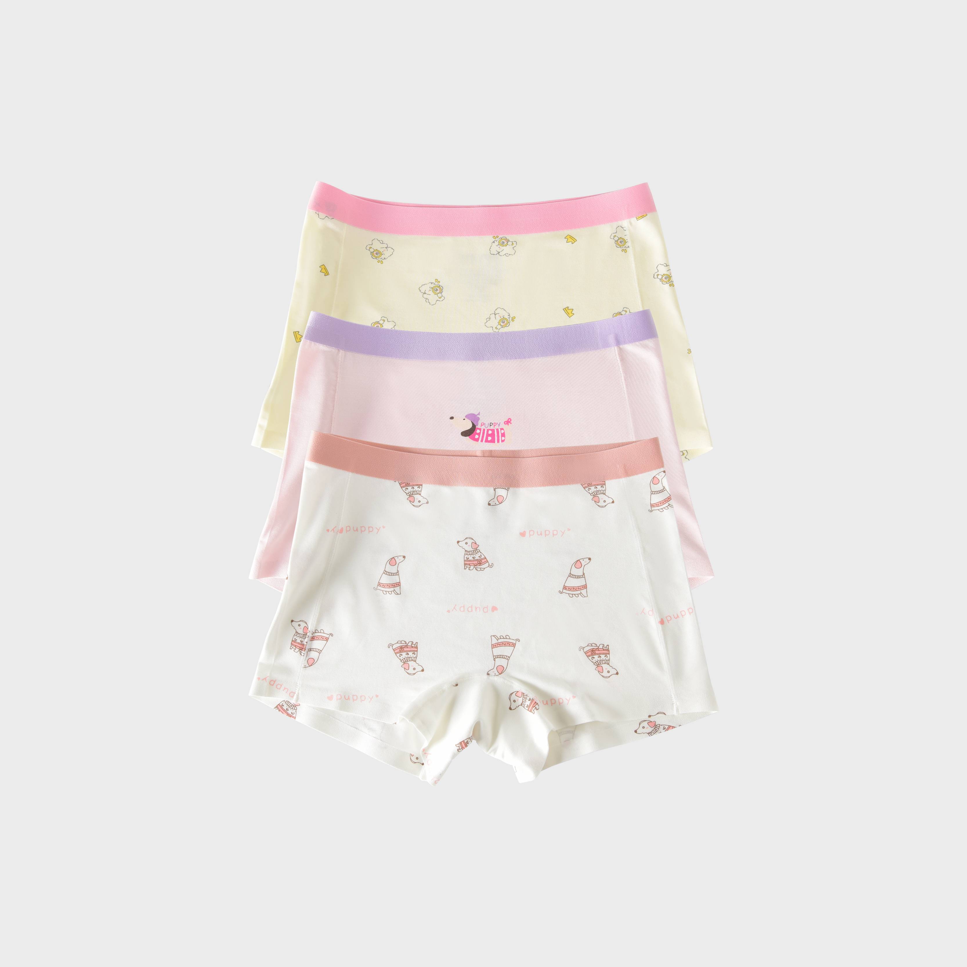 [GB252] 3-Pack Girls' Seamless Underwear