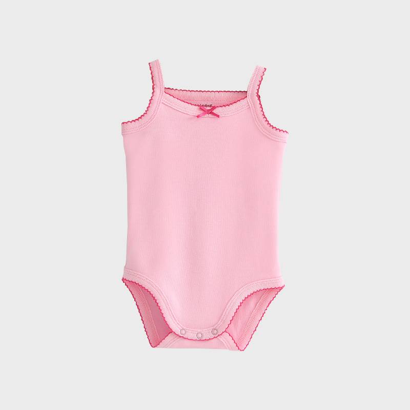 [AD092] Adorable Soft Pink Baby Romper