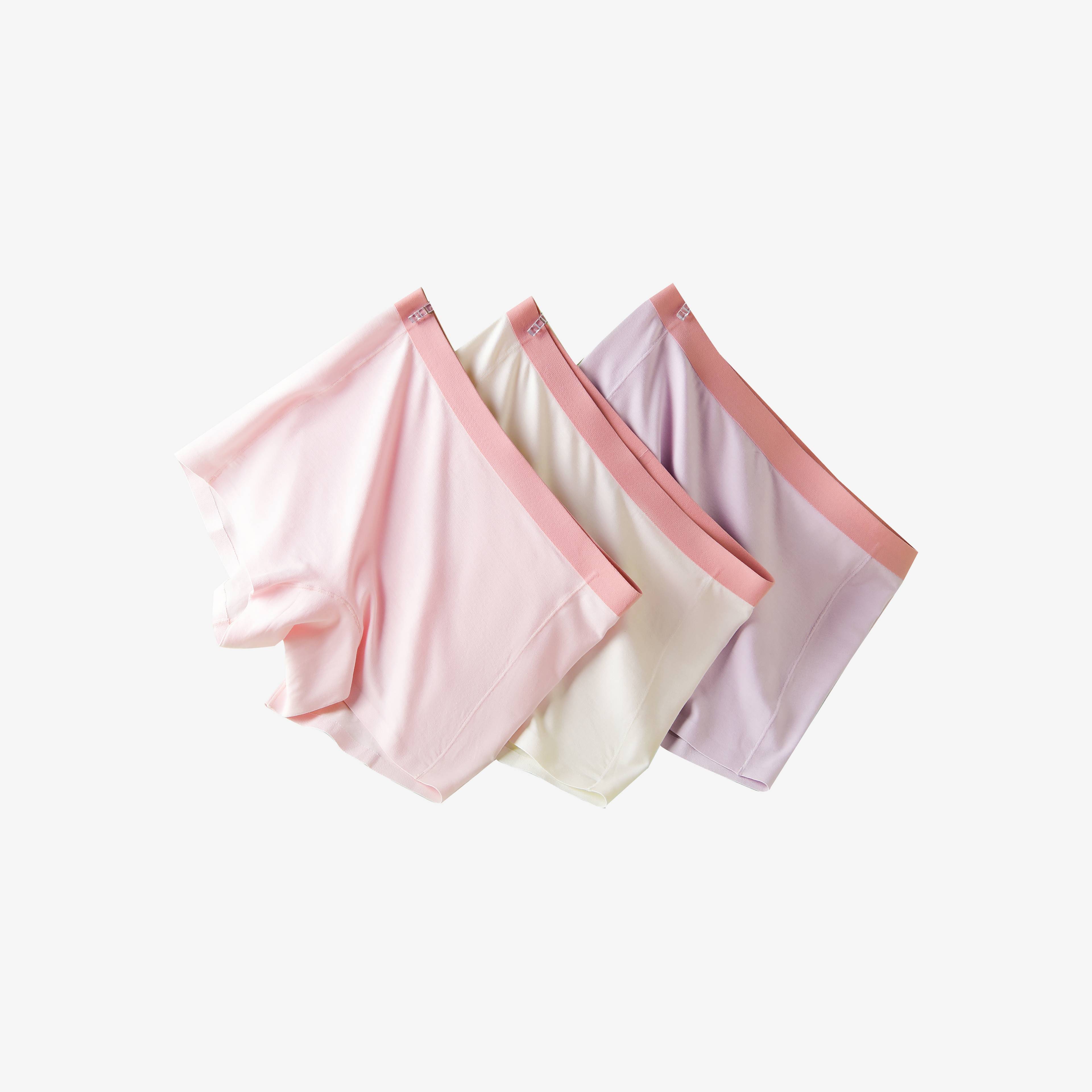 [GB224] ETX JUST Girls’ Seamless Soft Viscose Boyshorts Underwear – 3-Pack