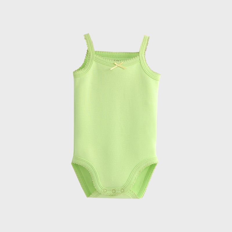 [AD088] Adorable Pelele para Bebé Verde Lima: Estilo y Comodidad