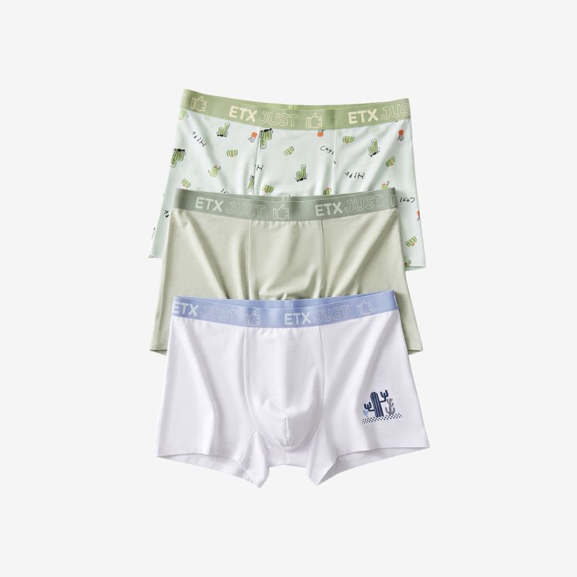 [GB160] ETX JUST Boys’ 3-Pack Premium Bamboo Boxer Briefs | Soft Stretch Underwear